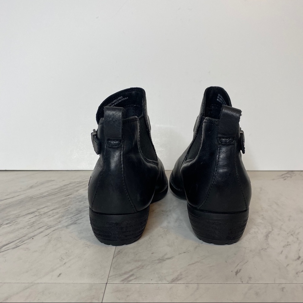 New! Born Tanaro Leather Chelsea Black Bootie 6M - Picture 3 of 14